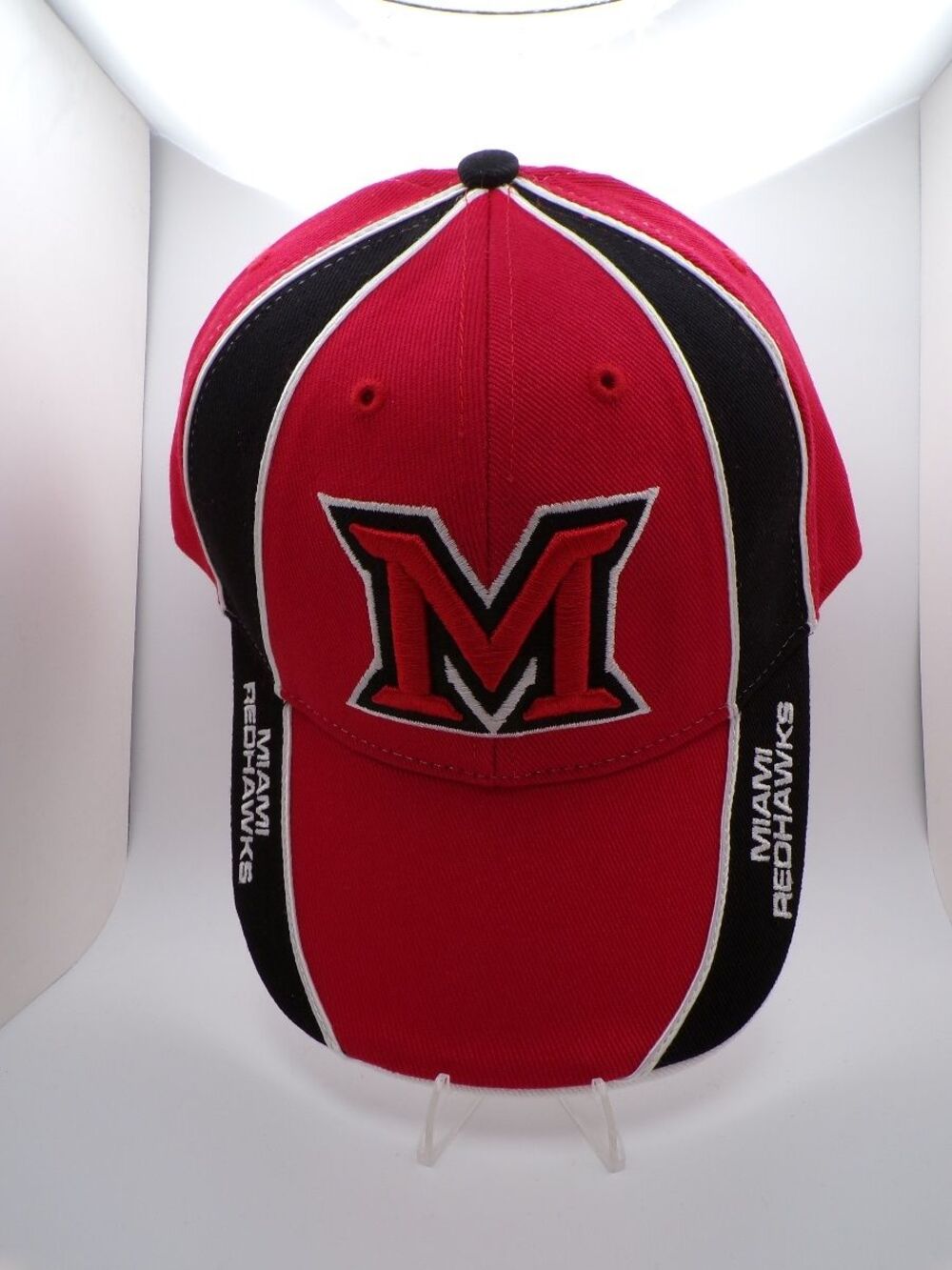 FAVORITE Miami RedHawks Men's Baseball Cap Adjustable M Red Black